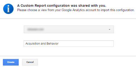 사용자 정의 보고서 가져오기