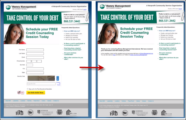 Para Yönetimi Teşekkür Sayfası
