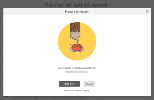 Maimuță transpirată Mailchimp
