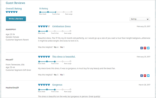 ตัวอย่างหลักฐานทางสังคม Disneystore