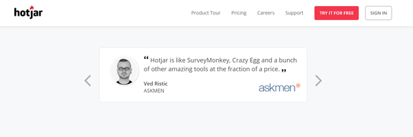 Témoignage de Hotjar