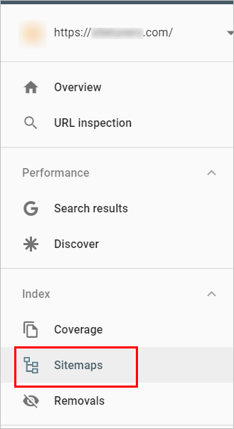 จะหา Sitemap ใน GSC . ได้ที่ไหน google search console basics - screenshot of a portion of the left navigation of google search console. sitemaps is found under "index". it's the item below "coverage"