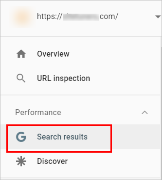 จะหาผลการค้นหาใน GSC . ได้ที่ไหน google search console basics - screenshot of a portion of the left navigation of google search console. search results is found under "performance"