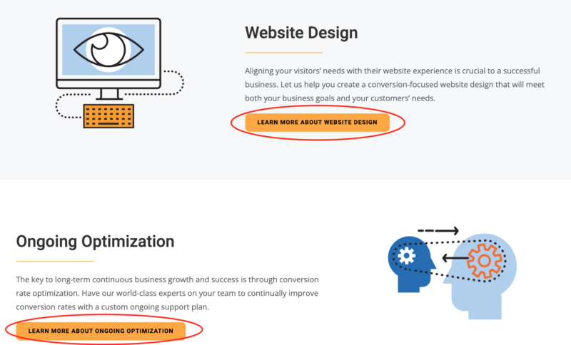 Página de servicios ST