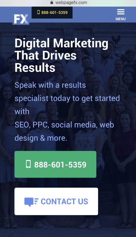 Dimensiunea butonului Dispozitiv mobil