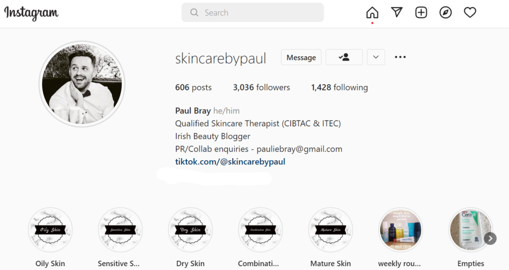 ผู้มีอิทธิพลด้านโซเชียลมีเดียนาโน- skincarebypaul