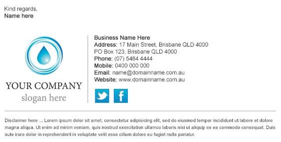 Signature professionnelle