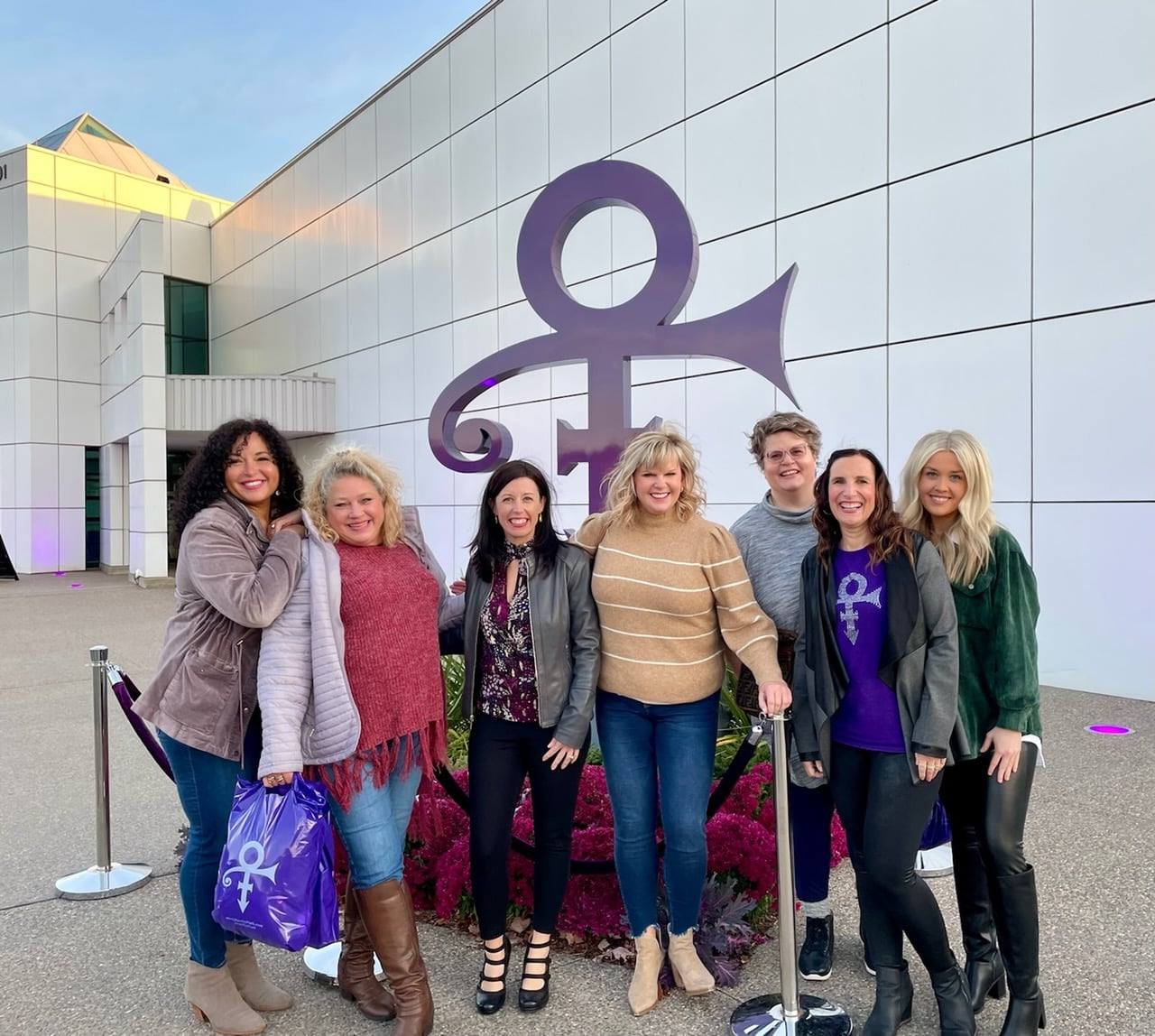das PR-Team von Brandpoint im Paisley Park in Chanhassan, Minnesota