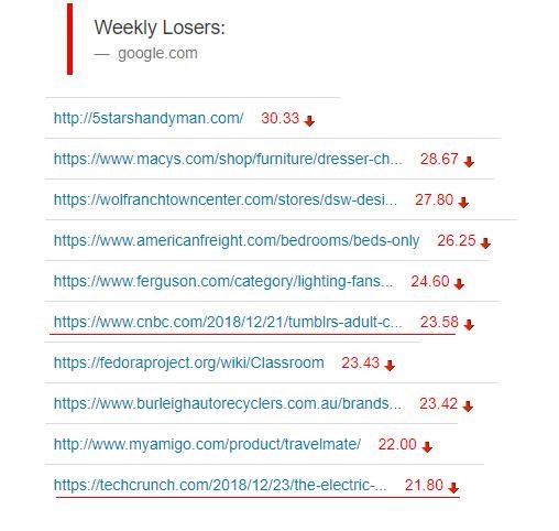 google algorithm update 2019 stats