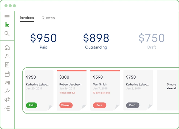 เครื่องมือการออกใบแจ้งหนี้ infusionsofts