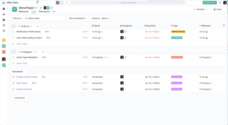 Nifty pentru colaborarea la proiect