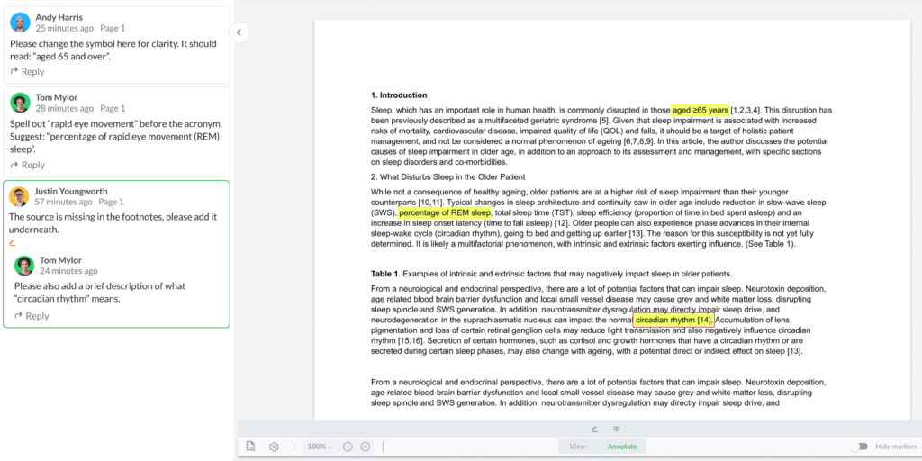 Revizuirea documentelor MLR