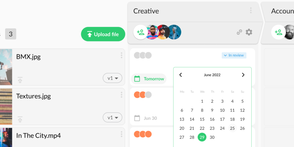 ファイルの期日を設定する
