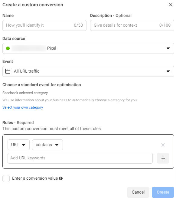 Facebookのカスタムコンバージョン