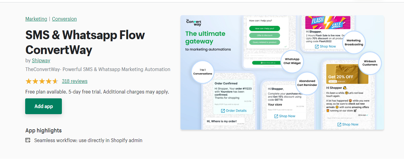 SMS Whatsapp 흐름 변환