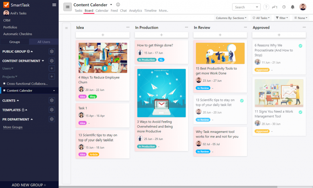 Aplikacje przepływu pracy — SmartTask