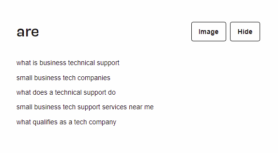 مثال على نتائج البحث من إجابة الجمهور