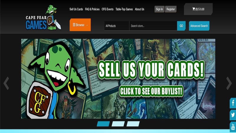 Cape Fear Games-Homepage