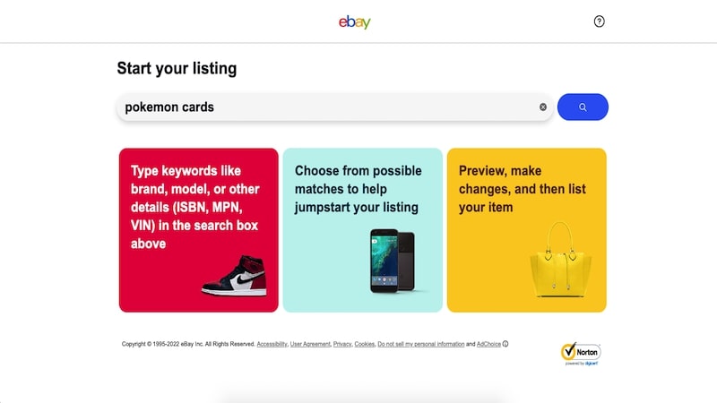 ebay verkauf pokemon karten seite