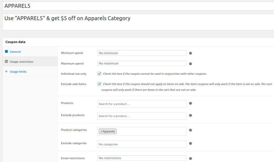 definir a expiração do nome para a regra de desconto
