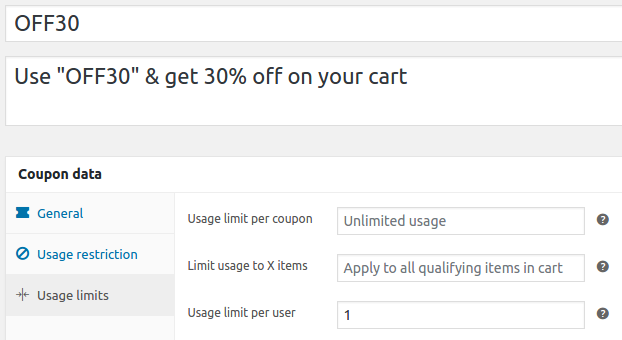 definir a expiração do nome para a regra de desconto