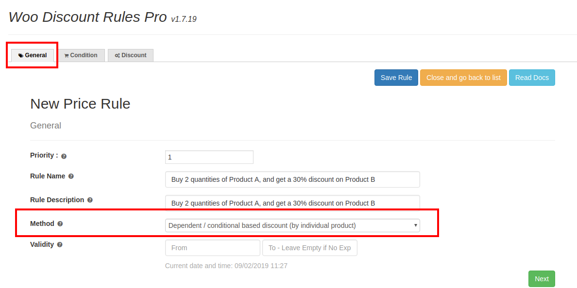 15 abhängige allgemeine Registerkarte