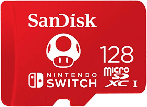Tarjeta microSDXC SanDisk de 128 GB, con licencia para Nintendo-Switch - SDSQXAO-128G-GNCZN
