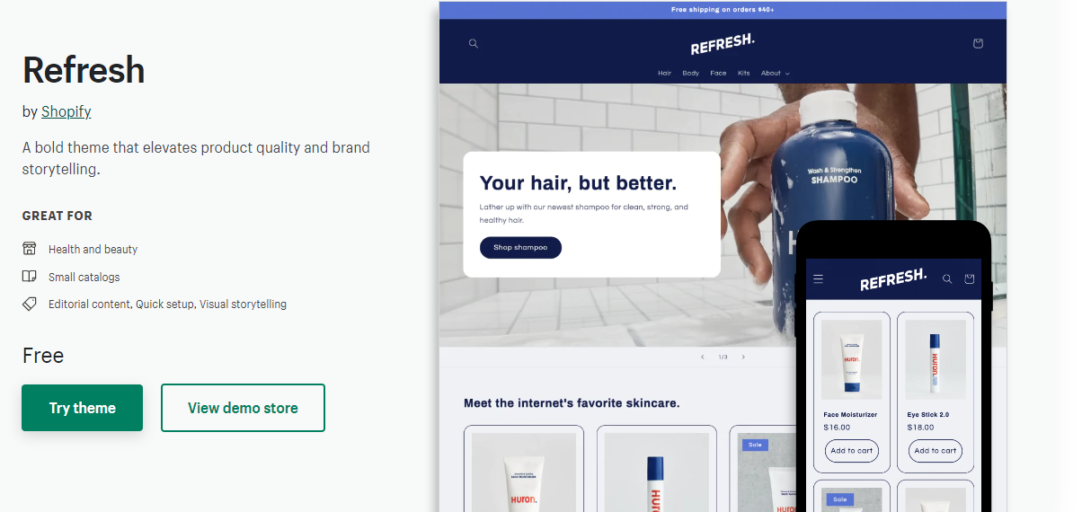 Aggiorna il tema dropshipping