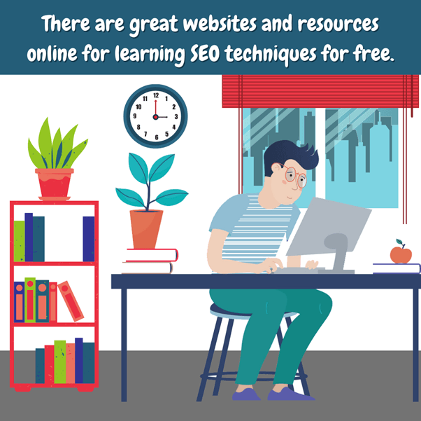 هناك مواقع وموارد رائعة عبر الإنترنت لتعلم تقنيات تحسين محركات البحث مجانًا.