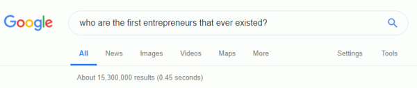 qui sont les premiers entrepreneurs qui aient jamais existé