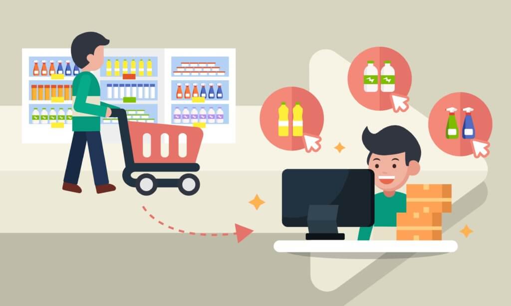 compras online vs compras na loja