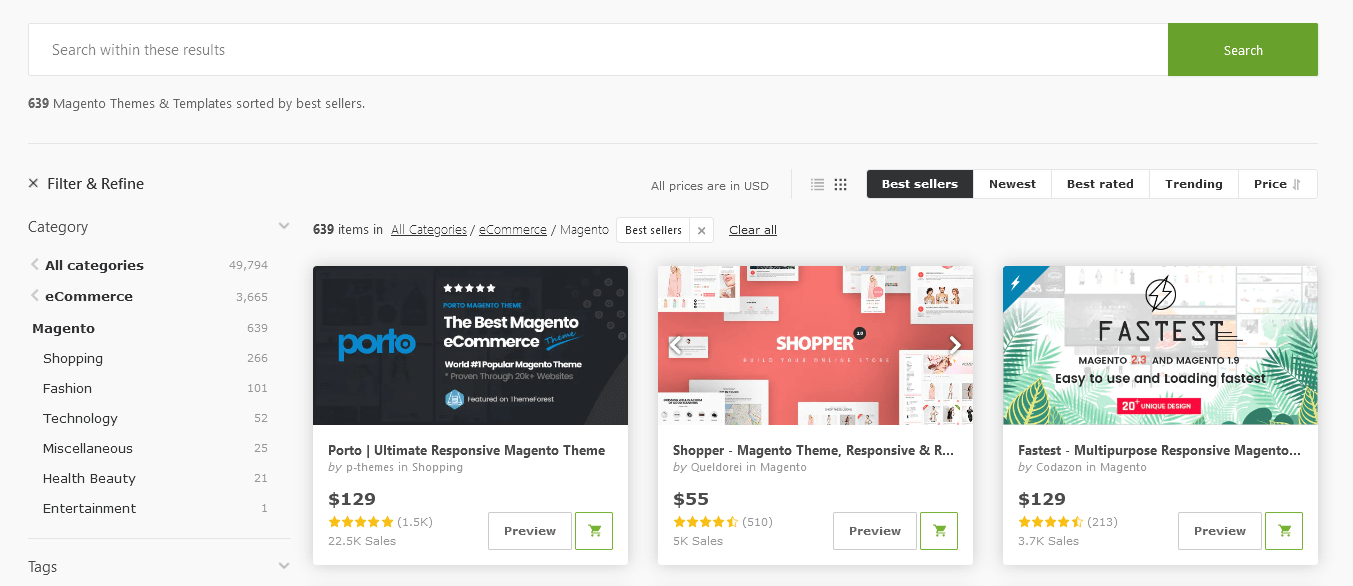 Motywy ThemeForest Magento