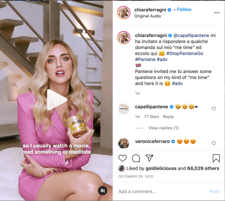 Colaboración de influenciadores