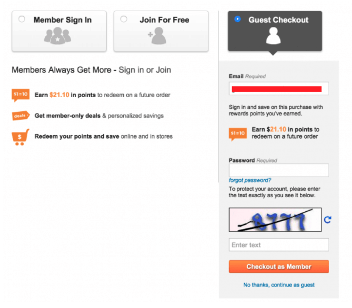 Paiement en tant qu'invité