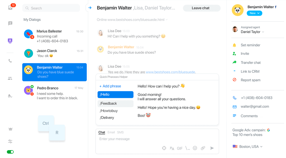 Jivochat - e-ticaret işi için çevrimiçi sohbet robotu