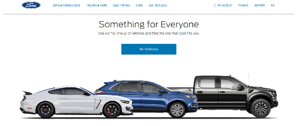 Situs web Ford
