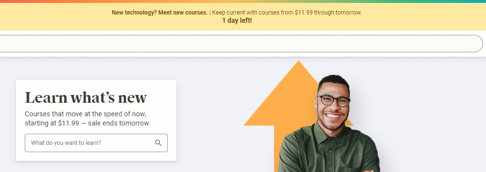 Ofertă falsă pe timp limitat Udemy