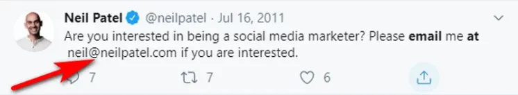 Znaleziono adres e-mail