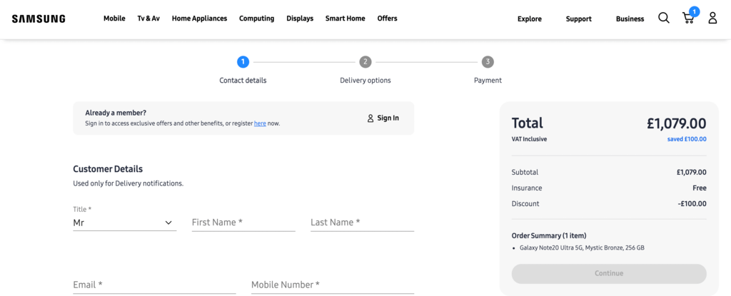 écran de caisse samsung