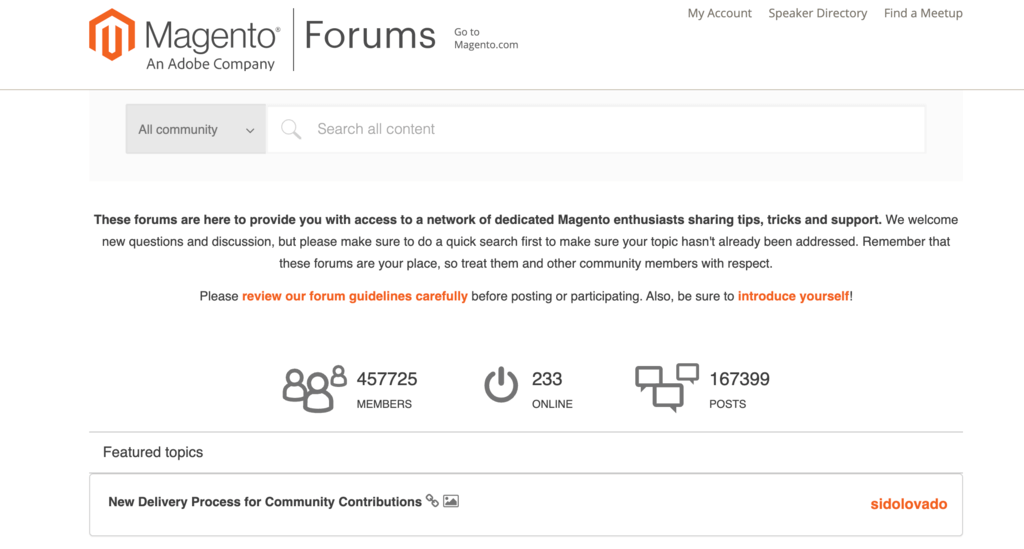 forum Magento