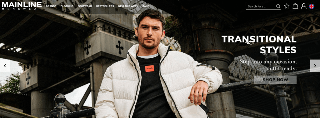 メインラインメンズウェアのケーススタディ