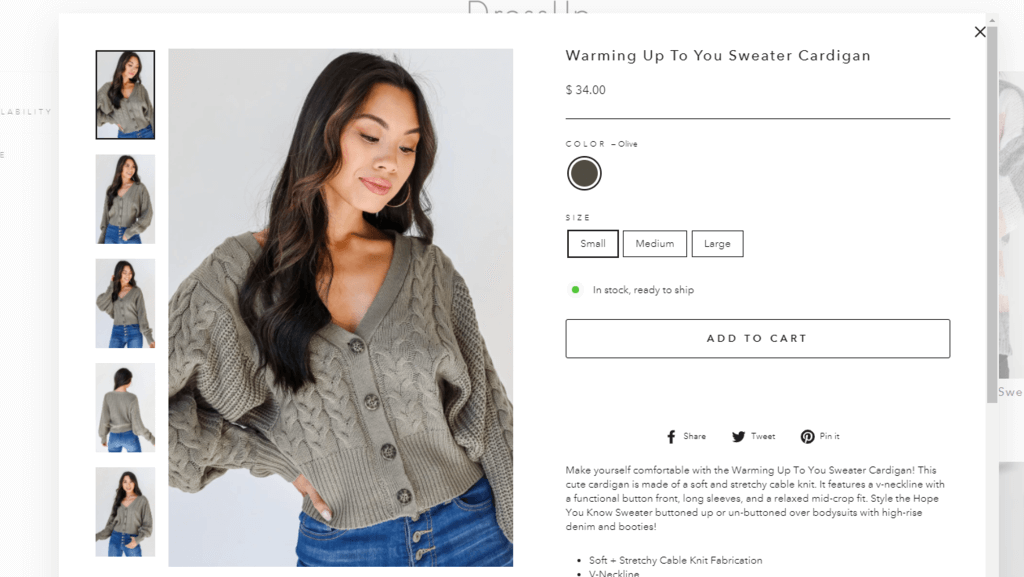 Visualizzazione rapida del prodotto DressUp