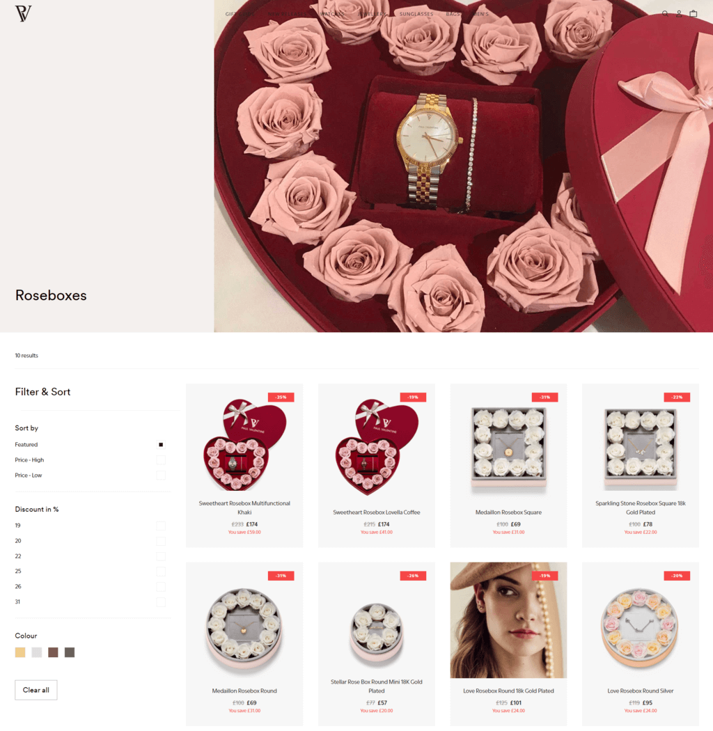 Situs web Paul Valentine