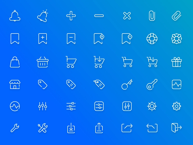 40 전자상거래 아이콘 팩