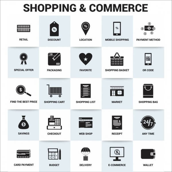 25 전자상거래 아이콘