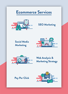 전자 상거래 서비스 아이콘