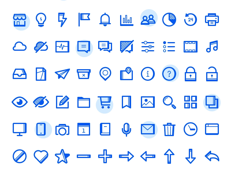 100 전자상거래 아이콘