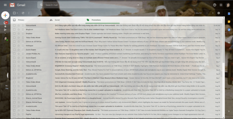 Gmail kullanıcı arayüzü