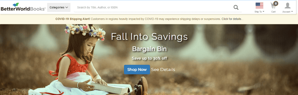 Веб-сайт BetterWorldBooks