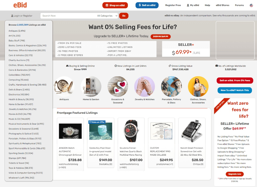 веб-сайт eBid